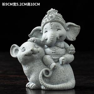 ของตกแต่งรูป<span class=keywords><strong>ช้าง</strong></span>หินทรายสีน้ำเงิน MSH งานฝีมือสัตว์ประดับตกแต่งโต๊ะน้ำ<span class=keywords><strong>ชา</strong></span> - Product Image 3