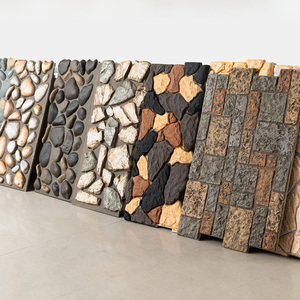 Panneau mural en pierre artificielle PU imperméable et ignifuge au design moderne pour l'<span class=keywords><strong>extérieur</strong></span>, imitation <span class=keywords><strong>roche</strong></span> légère pour la décoration de jardin - Product Image 6