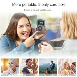 MD-258 Portable Mini Pocket AM FM <b>Radio</b> MP3 Player Flashlight Digital Display Rechargeable Battery Outdoor <b>Old</b> Man Use Plastic - Product Image 4