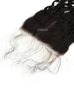 5*5 Deep Curly HD pour Swiss Lace Closure Virgin Remy Hair Extensions de cheveux humains bruts de style crépus non traités de couleur noire naturelle - Product Image 5