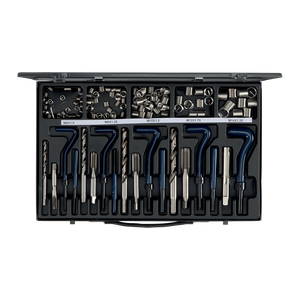 Kit d'outils de réparation automobile, ensemble de réparation de filetage M6 à M14 avec outils de taraudage et de filetage pour la fixation des métaux - Product Image 1