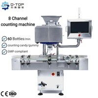 Machine de comptage automatique de bonbons gélifiés DTOP, conforme aux normes GMP, machine de comptage visuel pour graines, comprimés et capsules