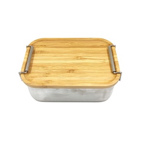 stainless steel lunch box for kids metal food storage container rectangle food container