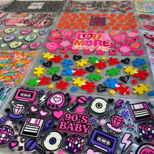 מדבקות קריסטל באיכות גבוהה 16 עוז לוגו העברת מדבקות מדבקות מדברות עבור זכוכית קפה a3 uv dtf גביע dtf - Product Image 1