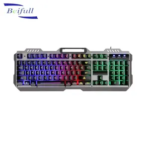 Super waterproof multimedia computer keyboard with cool backlit made in China