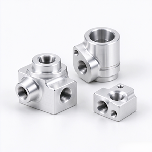 Bloc de collecteur en laiton usiné sur mesure par CNC et support en aluminium, raccords mécaniques de précision 5 axes, service de dessin OEM - Product Image 4