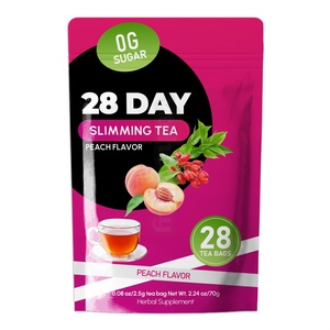 Vitahealthy OEM/ODM Thé minceur naturel 28 jours <span class=keywords><strong>sans</strong></span> <span class=keywords><strong>sucre</strong></span> saveur pêche pour adultes, favorise la <span class=keywords><strong>perte</strong></span> <span class=keywords><strong>de</strong></span> <span class=keywords><strong>poids</strong></span>, améliore la digestion et booste l'énergie - Product Image 1