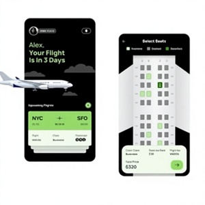Reserva vuelos fácilmente con búsqueda en tiempo real, comparación de tarifas, reserva segura, boletos electrónicos y actualizaciones instantáneas de viaje. - Product Image 1