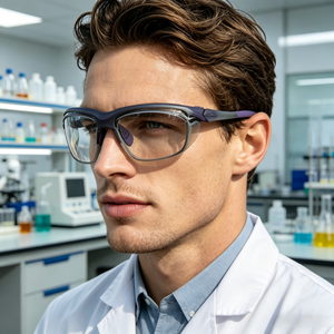 <span class=keywords><strong>Gafas</strong></span> <span class=keywords><strong>de</strong></span> Seguridad Industriales para Laboratorio, Soldadura, Deportes y Medicina, con Certificación CE, Antivaho, Antiarañazos, <span class=keywords><strong>de</strong></span> Policarbonato, con Protecciones Laterales - Product Image 6