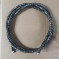 Ressort d'extension segmenté en acier au manganèse crypté de 16 mm d'épaisseur et 25 m de long pour outil de dragage d'égouts, hauteurs indirectes