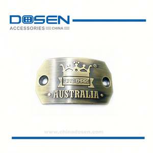 Badges nominatifs en métal gravés, étiquettes métalliques brillantes sans nickel à coudre - Product Image 5