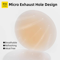 Couvre-mamelon en silicone mat de 8cm Invisible respirant gratuit adhésif teint de la peau pétales de poitrine sans couture caractéristique de la mode riche