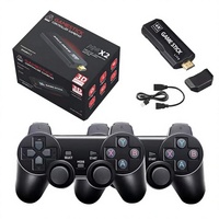 Console de jeu TV YUXU X2 avec manette sans fil 2,4 GHz, jeux intégrés 4K pour la maison, prise en charge multijoueur, mémoire 32 Go, 128 Go