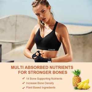 Oem/Odm Calciumsupplement Zachte Gummies Voor Mannen En Vrouwen Vitamine D3 Verbeterde Osteoporose Ondersteunen Vitamines - Product Image 6