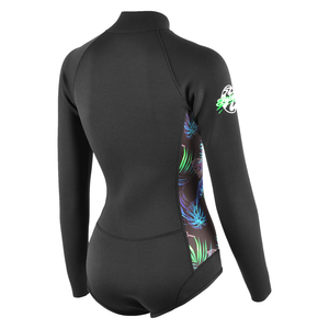 Aropec Taiwan Fournisseur de Femmes 2mm Néoprène Anti-UV Combinaison à Manches Longues Fermeture à Glissière Avant Sérigraphie Taille XL Surf - Product Image 2