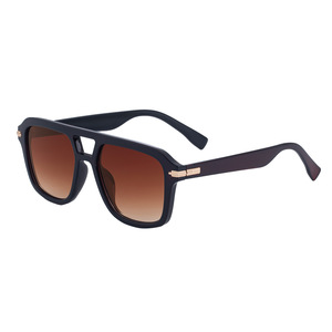 Gafas de sol cuadradas unisex, montura negra de PC, protección UV400, lentes de clase 2 para conducir al aire libre, diseño moderno - Product Image 2