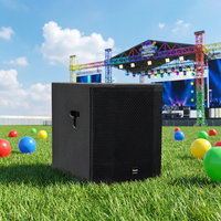 Subwoofer actif professionnel Thinuna T-12B-DWP de 12 pouces, 550 W, haut-parleur de basses puissant, sortie élevée 132 dB SPL, système audio de scène