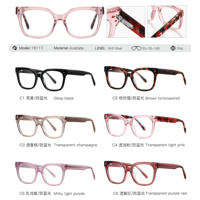MS 18117 Lunettes rondes en acétate pour femmes, design saisissant, ornées de strass, plusieurs couleurs, toucher soyeux, ODM/OEM