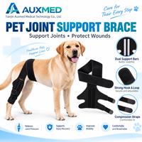 Attelle d'immobilisation pour pattes arrière de chien avec sangles réglables pour la récupération des fractures et le soutien articulaire