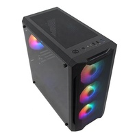 JNP Boîtier pour processeur de jeu de refroidissement et de vibration exceptionnel Boîtier pour ordinateur Full Tower Boîtier pour ordinateur de jeu