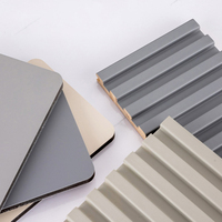 Panel de Pared de PVC, Revestimiento de Techo WPC, Revestimiento de Pared de PVC, Panel Decorativo de Pared, Lámina de Pared de PVC, Panel de Pared y Techo de PVC WPC con Relieve Moderno