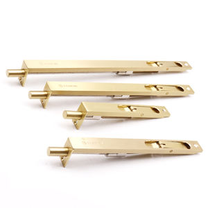 Neueste hochwertige versteckte Kupfer Material Flush Bolt Latch Türschloss Hersteller Security Guard Schieben Sie in Tower Türschloss - Product Image 6