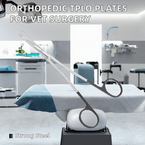 Placas de Osteotomía Manual Ortopédicas de Acero para Nivelación del Tíbulo, Placas TPLO Estilo Slocum con JIGS para Cirugía Veterinaria - Product Image 2