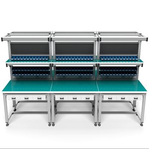 Custom Aluminum Profile Frame 6063 Anodized Extrusion Industrial Mounting Assembly Line Equipment Support - Product Image 4