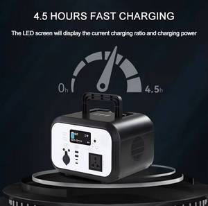 เครื่องกำเนิดไฟฟ้าพกพา 600W MPPT พร้อมแบตเตอรี่ลิเธียมไอออน แผงโซลาร์เซลล์ ช่องเสียบที่จุดบุหรี่ ไฟฉาย สำหรับตั้งแคมป์และใช้ในรถยนต์ - Product Image 4