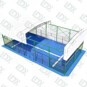 LDK 스포츠 장비 최고 판매 스포츠 센터 하이 퀄리티 강화 유리 패드 지붕 커버와 테니스 필드
