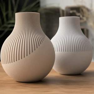 1pc Plastic 3D Printed Mid Century Modern Negi <b>Vase</b> Home Decoration Waterproof <b>for</b> <b>Flowers</b> - Product Image 3