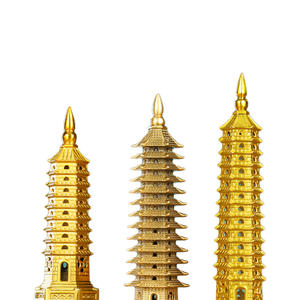 เจดีย์ Wenchang ทองเหลืองขายดีเครื่องประดับตั้งโต๊ะของเจดีย์ Wenchang ในขนาดต่างๆสำหรับบ้านหรือสำนักงาน - Product Image 6