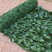 Panneaux de haie artificielle EG-A221 personnalisés, populaires, pour mur végétal, clôture extérieure, lierre 2m pour clôture d'intimité de jardin