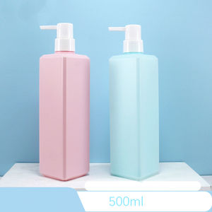 300ml 500ml HDPE Shampooing Conditionneur Bouteilles De Luxe Carré Rose <span class=keywords><strong>Gel</strong></span> <span class=keywords><strong>Douche</strong></span> Bouteille Avec Pompe Blanche 250 ml Lotion Distributeur Bouteille - Product Image 4