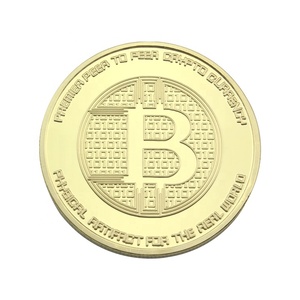 De muestras gratis chapado de metal bitcoin Moneda de Oro - Product Image 4