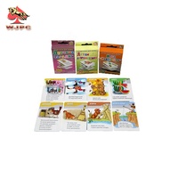 Jeu de cartes flash personnalisées pour bébés et enfants, grand format, éducatif, cognitif, imprimé, noir, carré, pour la famille