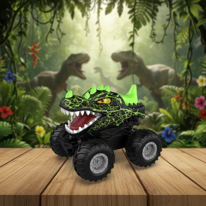 Coche RC Dinosaurio Todoterreno de 2.4GHz de Primera Categoría con Movimiento de Mordida, Dientes Afilados, Carcasa Resistente a Impactos de ABS, Control Preciso y Cable USB - Product Image 1