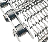 Cinta Transportadora de Malla Espiral de Acero Inoxidable 304 316 de Alta Calidad, Tamaño Personalizado, para Horno, Uso en Restaurantes, Grado Alimenticio
