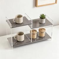 Factory Wholesale Custom Acrylic Desktop Shelf Book Display Rack Multipurpose Tabletop Decor Stand Storage Rack Desktop Shelves