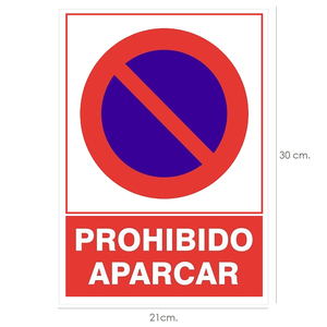 Panneau Interdiction de Stationnement 21x 30 (H) cm. - Product Image 1