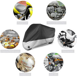 Tüm sezon dayanıklı motosiklet örtüsü kilitli delikler güneş ve yağmur su geçirmez saklama çantası açık koruma motosiklet için - Product Image 2