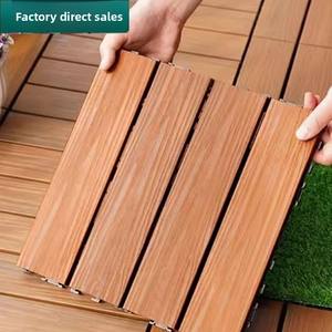 Ubuild - Suelo de Madera Plástica Resistente, Tipo Roble, Cuadrado, Encastrable, para Exteriores, Balcón, Jardín, <span class=keywords><strong>Terraza</strong></span>, Autoinstalable, para Renovación - Product Image 2