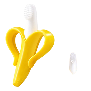 Brosse à dents pour bébé sans BPA jouet d'entraînement unisexe en forme <span class=keywords><strong>de</strong></span> fruit <span class=keywords><strong>anneau</strong></span> à mâcher en silicone doux cadeau <span class=keywords><strong>de</strong></span> <span class=keywords><strong>dentition</strong></span> pour bébé sans danger pour la <span class=keywords><strong>dentition</strong></span> des tout-petits - Product Image 2