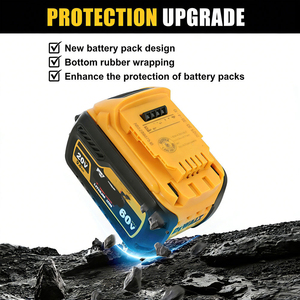 Batería de Litio de Alta Capacidad de 9.0 Ah y 60 V <span class=keywords><strong>FlexVolt</strong></span> Compatible con Herramientas Eléctricas Dewalt Dcb200dcb201dcb203dcb205dcb206dcb204. - Product Image 4