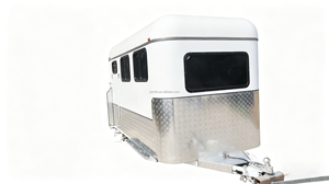 Remorque à chevaux en aluminium à chargement direct pour deux chevaux, porte-chevaux en aluminium antirouille - Product Image 5