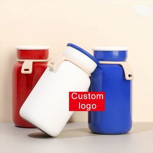 Botella de Leche de Acero Inoxidable 304, Compacta y Portátil, Taza Aislada, Botella Térmica al Vacío con Cuerda para Llevar al Aire Libre, para Niños - Product Image 2