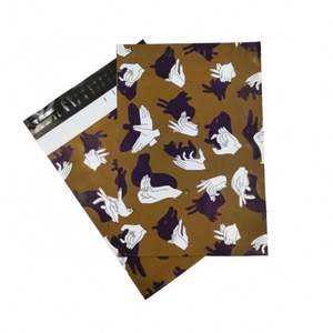 Bolsas de Embalaje de Polietileno Grandes Autoadhesivas, Negras Mate, al por Mayor, Bolsas de Correo de Polietileno con Logotipo Personalizado Impreso - Product Image 1