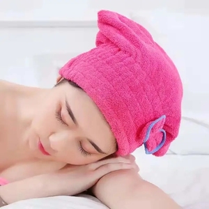 2026 Bonnet <span class=keywords><strong>de</strong></span> séchage rapide pour cheveux en microfibre pour femmes, avec nœud, serviette enveloppante, pour le <span class=keywords><strong>bain</strong></span>, le spa et la douche, accessoire <span class=keywords><strong>de</strong></span> salle <span class=keywords><strong>de</strong></span> <span class=keywords><strong>bain</strong></span> - Product Image 6