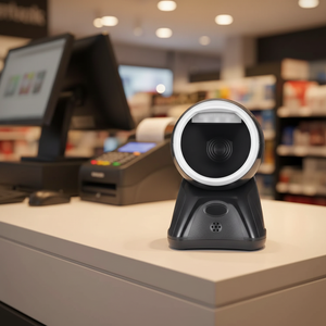 Escáner <span class=keywords><strong>de</strong></span> Código <span class=keywords><strong>de</strong></span> Barras <span class=keywords><strong>de</strong></span> Escritorio <span class=keywords><strong>de</strong></span> Alta Velocidad, USB, Cableado, Omnidireccional, <span class=keywords><strong>de</strong></span> Plataforma, Gran Angular, con Detección Automática, para Códigos QR - Product Image 2