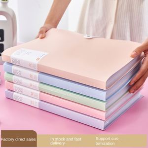 Large Capacity A4 Student Examination Paper Book <b>Folder</b> with Multi-Page Transparent Insert PP Office <b>File</b> Bag for Data Storage - Product Image 2
